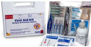 first aid kits and first aid kit restocking