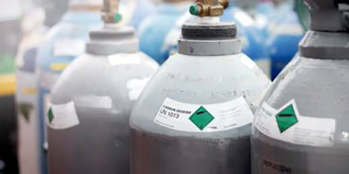 Carbon dioxide cylinders