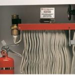 fire extinguisher and fire hose cabinets