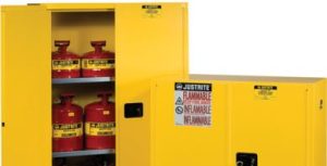 safety cans and cabinets